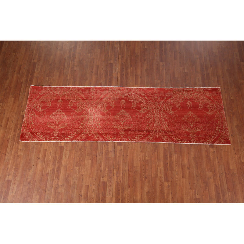 Contemporary Oriental Runner Rug 3x10