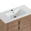 Meuble-lavabo autoportant 36 po en bois naturel avec plateau en céramique Iwan-129186145