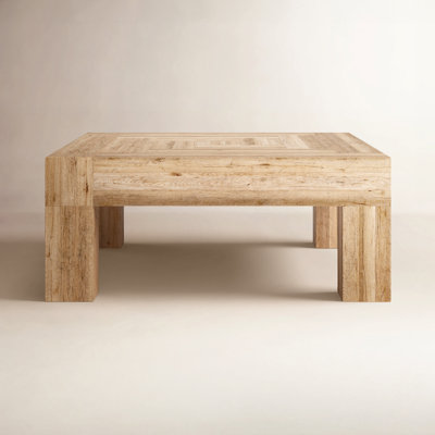 Adams 40" Square Oak Coffee Table