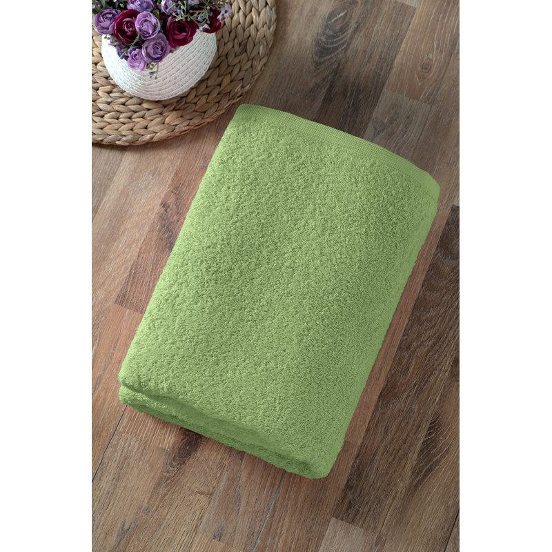 Drap de bain en coton, Vert