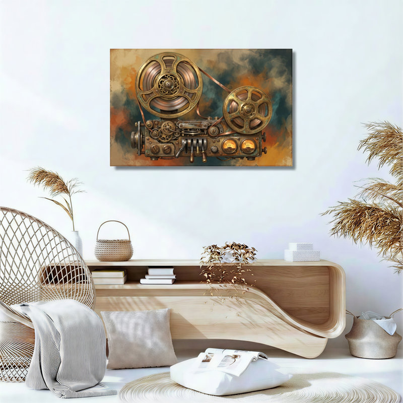 Mécanisme Steampunk, reproduction d'art sur toile, ensemble de 1, Wrapped Canvas, 12"H x 18"W