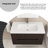 36'' Wall-Mounted Single Bathroom Vanity With Integrated Ceramic Top-1059839227