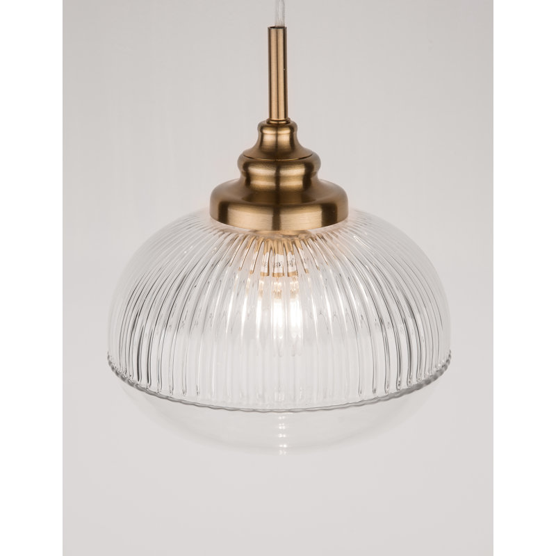 1 - Light Satin Gold Single Pendant