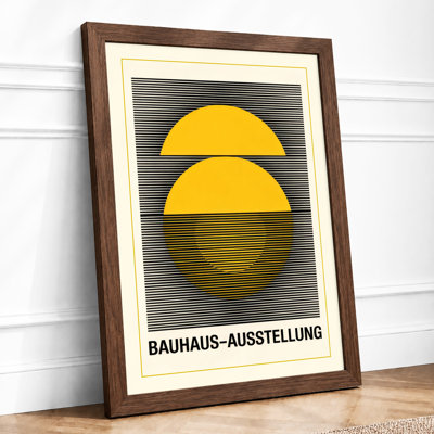Bauhaus Exhibition Geometric - Framed Print