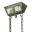 35" Long Personalized Canoe 4 Light Chandelier