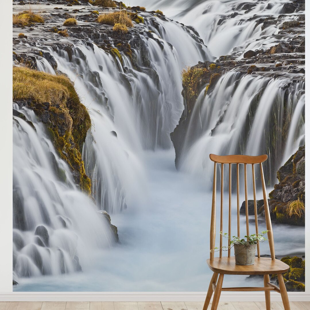 Fototapete Brúarfoss Waterfall