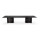 Livorno 102.5" Rectangular Dining Table with glass