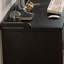 Bureau d'angle moderne et simple en forme de L noir-129294078-129294077