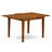 7 Piece Dining Set Consist of a Rectangle Dining Room Table with Butterfly Leaf and 6 Kitchen Chairs, Saddle Brown-546330927-542082785
