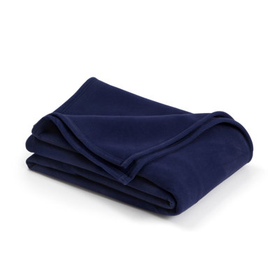 Vellux Flocked Fiber Throw Blanket
