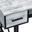 Bureau d'ordinateur antique blanc et noir-1361466265