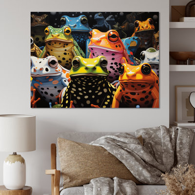 Multicolore grenouilles Pop Art