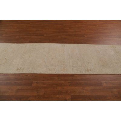 Oushak One-of-a-Kind 2'8" X 11'6" New Age Runner Wool Area Rug in