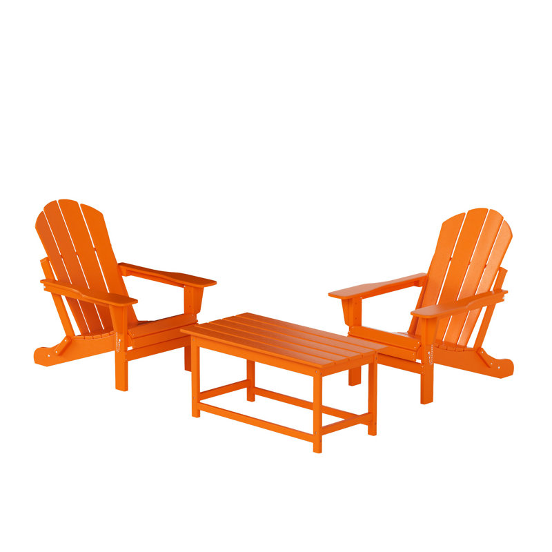 Laguna Foldable Outdoor Adirondack Chair, Orange