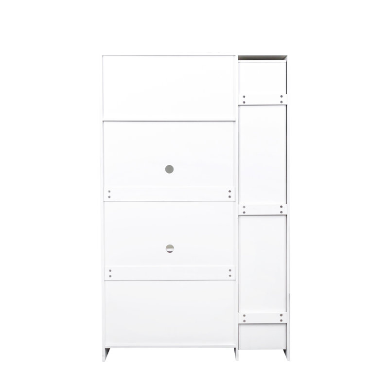 Armoire de cuisine polyvalente de style campagnard avec tablettes à plusieurs niveaux pour un rangement efficace