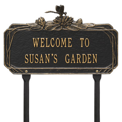 Dragonfly Personalized Garden Sign