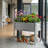 Raised Garden Bed with Legs, Galvanized Metal Elevated Planter for Vegetables & Flowers-45289892-45289883