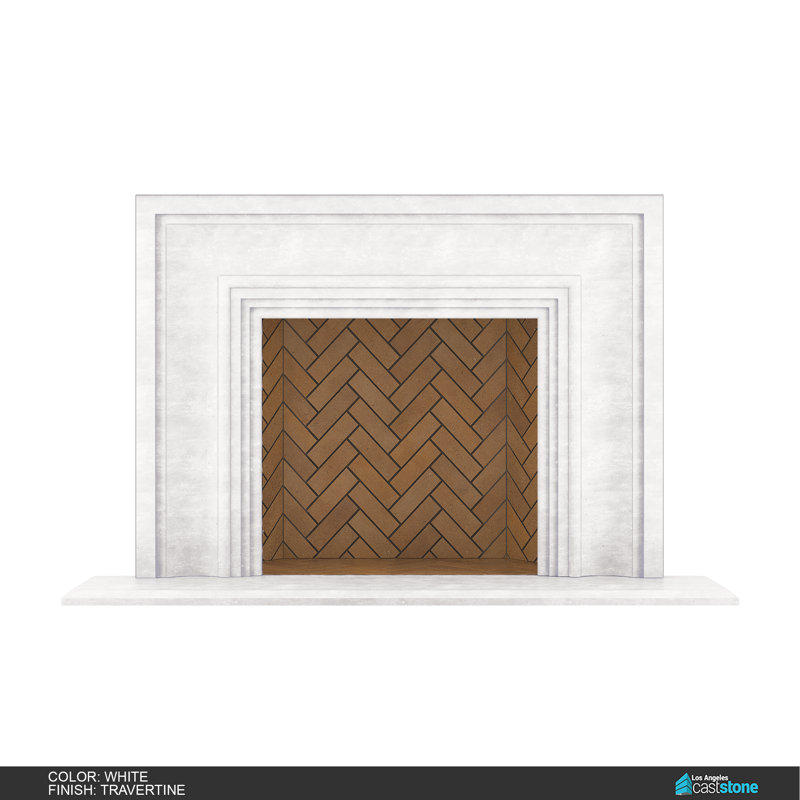 Verona Fireplace Surround, Travetine White