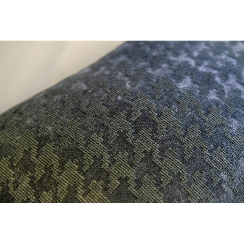 Houndstooth Square Woven Jacquard Pillow, 30"H x 30"W, Cactus