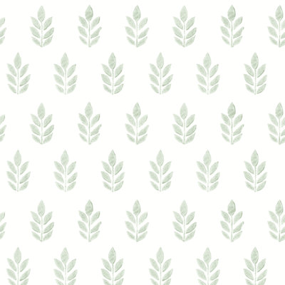 Sherrer Leaf Block 33' L x 20.5" W Wallpaper Roll