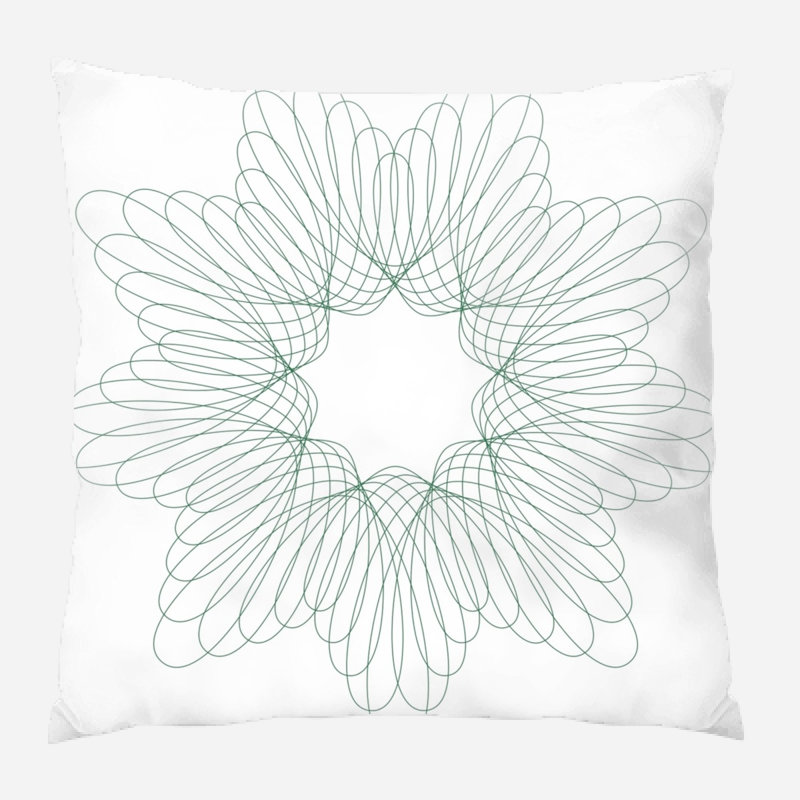 Coussin spirograph