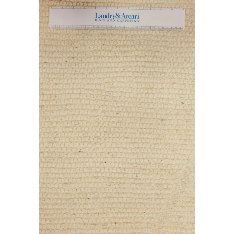 Tapis ivoire nouvel âge en laine rectangulaire 7 pi x 9 pi 9 po Moroccan Rugs