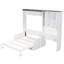 Lit escamotable multifonctionnel avec canapé, bureau et armoire de rangement - Conception pliable peu encombrante, pleine grandeur-486350143