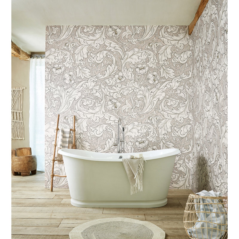 Pure Bachelors Button Wallpaper, Gray/Blue