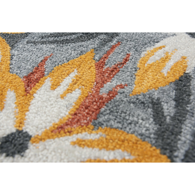 Tapis 100% polyester touffeté à la main, Rectangle 5 pi x 7 pi 6 po