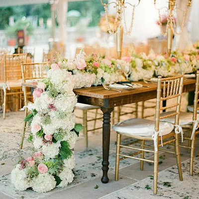 100 fleurs d'hortensia artificielles, têtes de fleurs artificielles en soie avec tiges