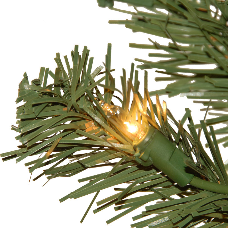 Grand sapin canadien avec lumières claires, H 6 pi
