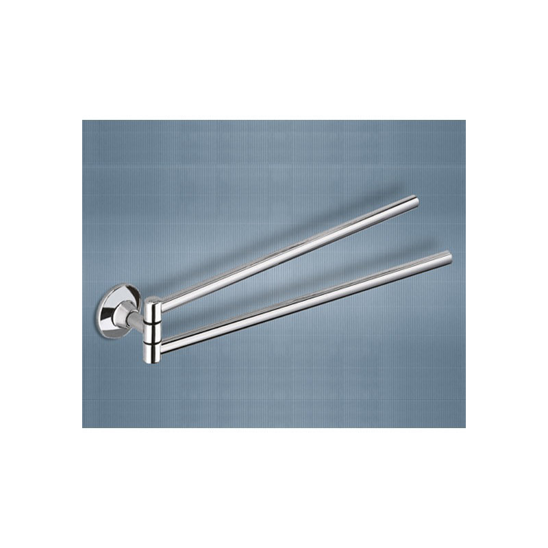 Porte-serviettes mural double pivotant Ascot