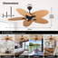Ventilateur de plafond 52 pouces Tropical