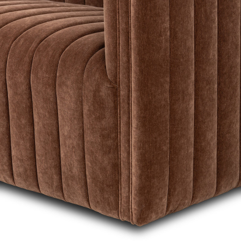 Augustine 97" Sofa, 26.5" H x 88" W x 35" D, Amici Tobacco