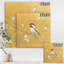 «Gold Bird on Blossoms IV», reproduction d'art sur toile tendue-55952267