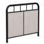 Simple, enveloppé de lin, cadre de lit plateforme, métal, tête de lit en tissu, configuration unique du pied, stabilité, fonctionnement silencieux et paisible, installation facile avec instructions, tous les types de matelas, 8 po