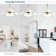 36" Invisible 3-Blade Retractable Ceiling Fan with LED Light and Remote Control