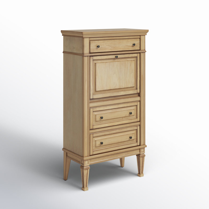 Chubbuck Armoire Desk, Antique Beige