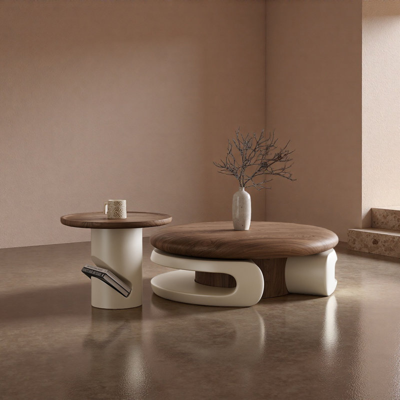Table basse moderne de style médiéval