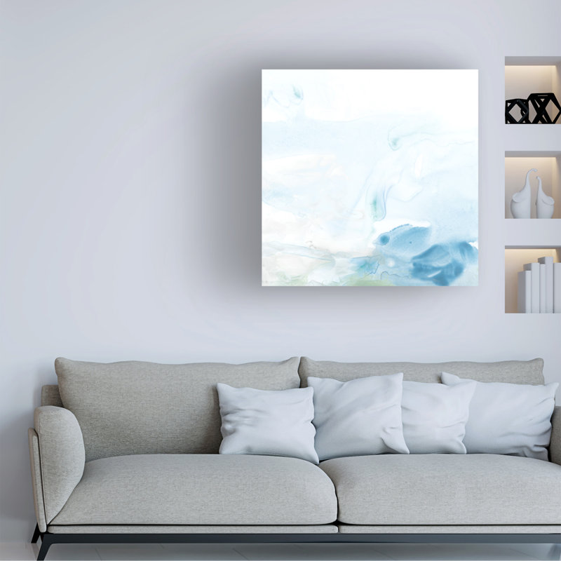 Bolognaise "Liquide ciel III" sur toile, H 14 po x l 14 po