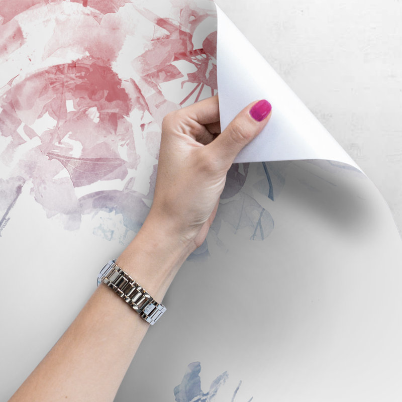 Janine Matte Wall Mural, Red, 250 x 250cm