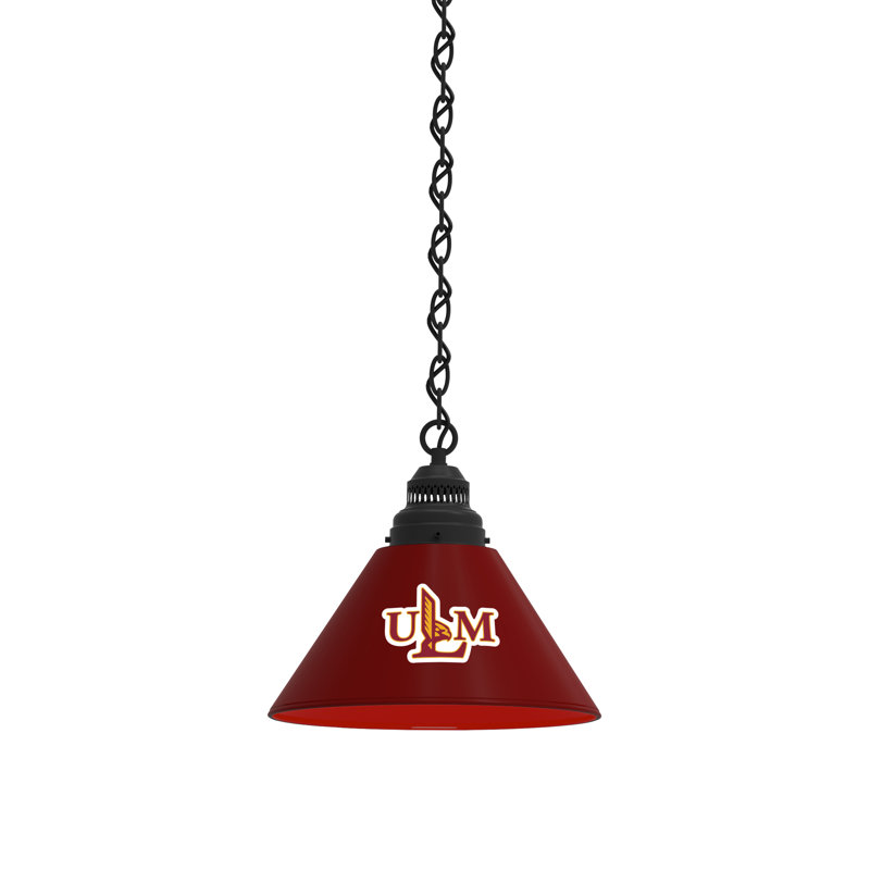 1 - Light Single Pendant, Black, Louisiana-Monroe Warhawks