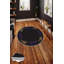Élégant tapis rond (27,6 po), 100% polyester, hauteur de poils de 0,3 po | Pois antibactérien antidérapant en PVC | Lavable à la machine, 650 g / m², impression numérique 3D | Parfait pour le salon, la chambre à coucher et la salle de jeux-208224827