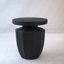 Table de bout décorative de jardin, H 20,3 po, moderne, robuste, robuste, en faux terrazzo, table d'appoint, table d'appoint, plante pour l'intérieur et l'extérieur
