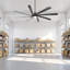 Très grand ventilateur de plafond 100 "à intensité variable avec lumières DEL et télécommande-572464794