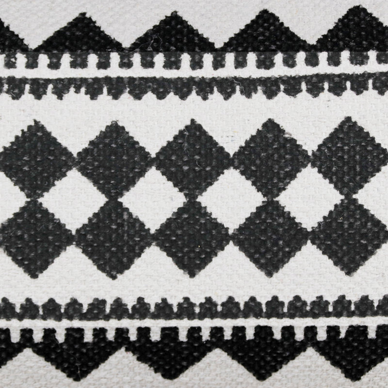 Coussin décoratif surdimensionné Eclectic, Housse de coussin seulement - sans coussin, Noir / blanc - géométrique 1