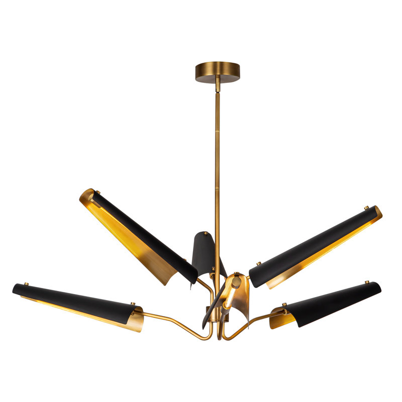 Osorio 6 - Light LED Chandelier, Matte Black