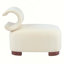 Chaise d'appoint moderne en polyester pour le salon - Convient aux animaux de compagnie, capacité de poids de 330 lb, conception élégante et durable