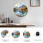 «Mountain Lake», horloge murale en verre-93565761
