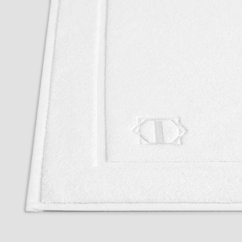 100% Cotton Rectangle Bath Mat, Single- 160" L x 63" W, White